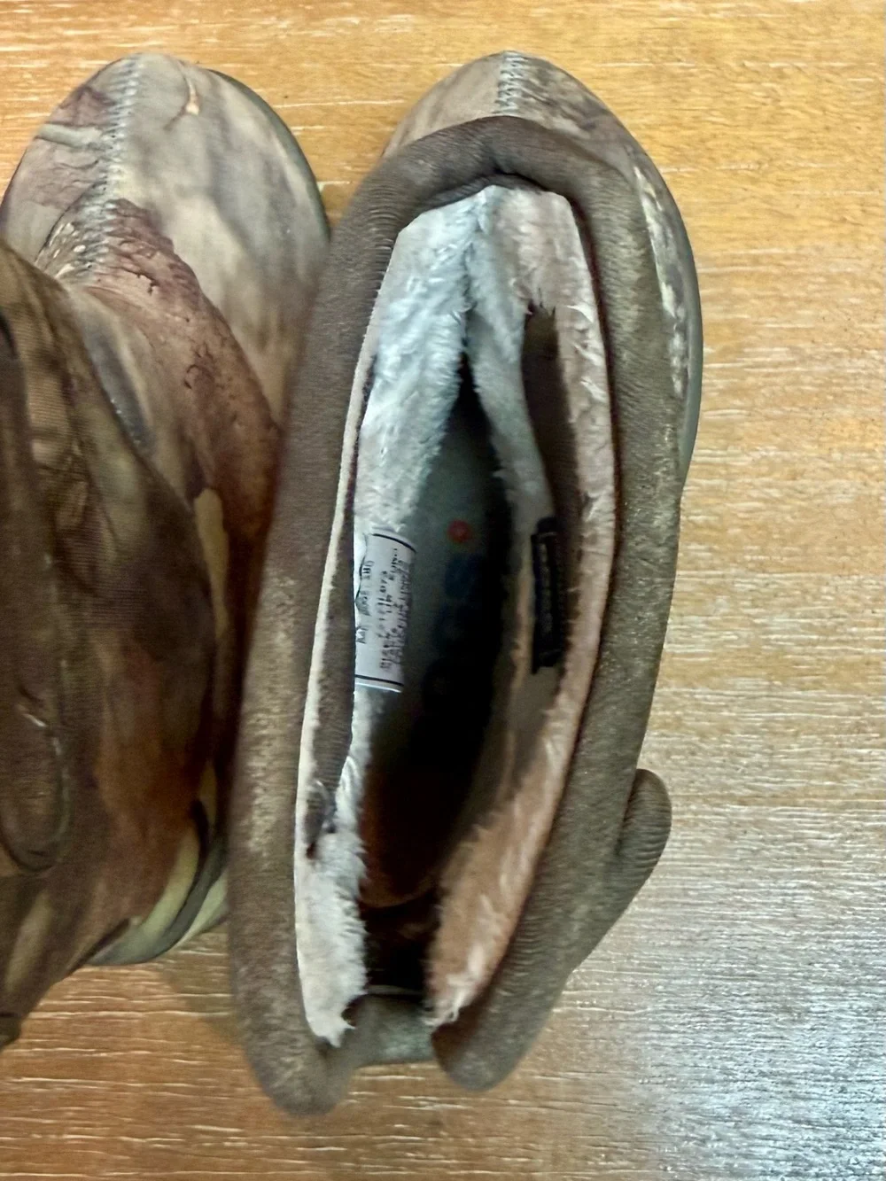 Baby Bogs II Rain Boots Waterproof Imsulated Mossy Oak Pull On Handles Sz 7